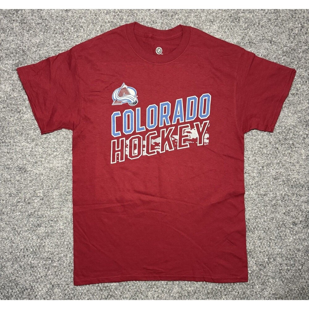 Colorado Avalanche T-Shirt NHL Hockey Burgundy‎ Maroon Men’s Size Medium NWOT